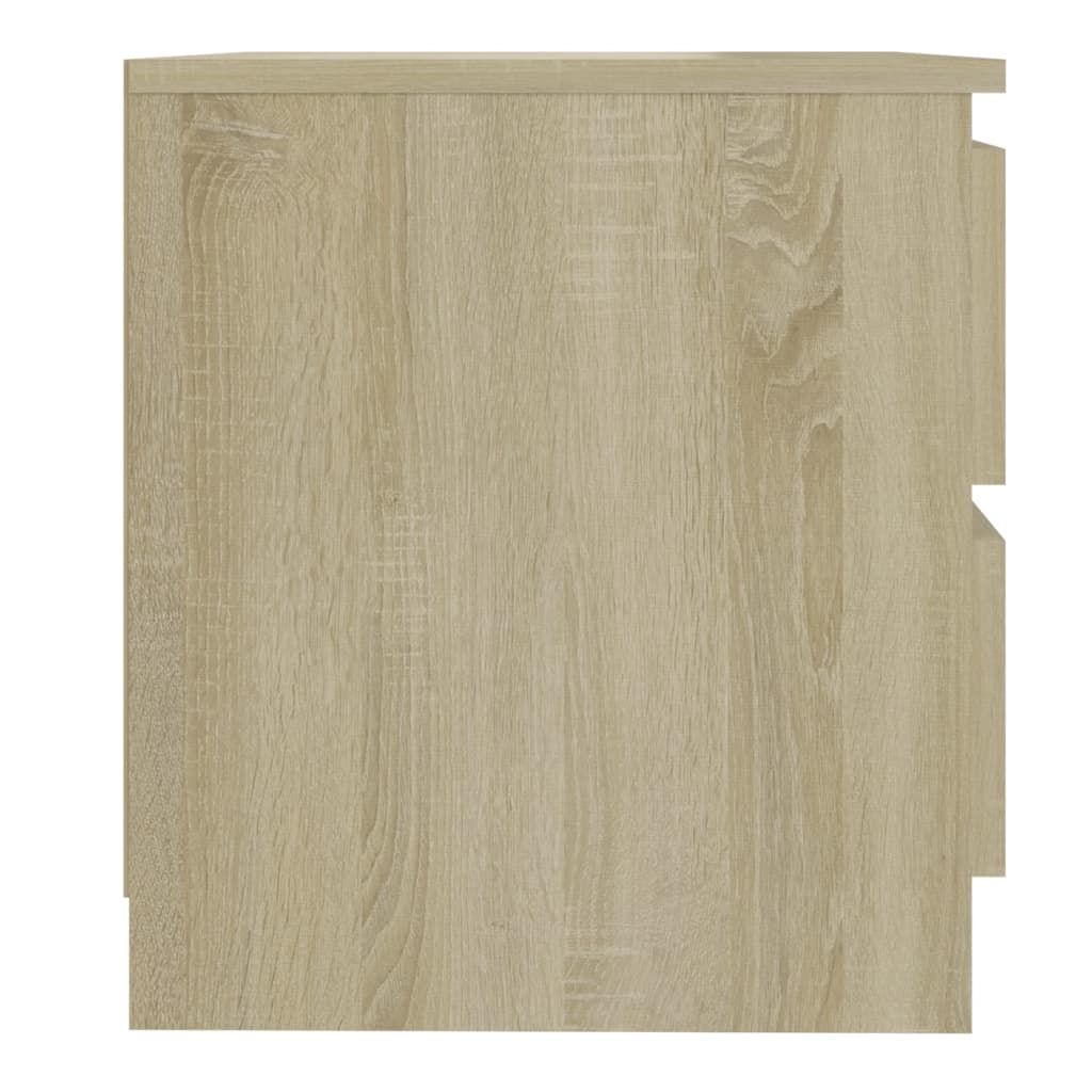 Tables de chevet 2pcs chêne sonoma 50x39x43,5cm bois ingénierie - XIOS