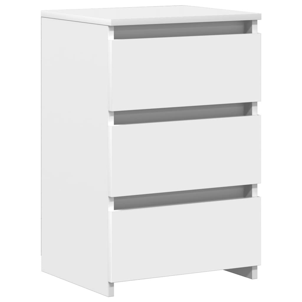 Tables de chevet 2 pcs blanc 40x35x62,5 cm bois d'ingénierie - XIOS