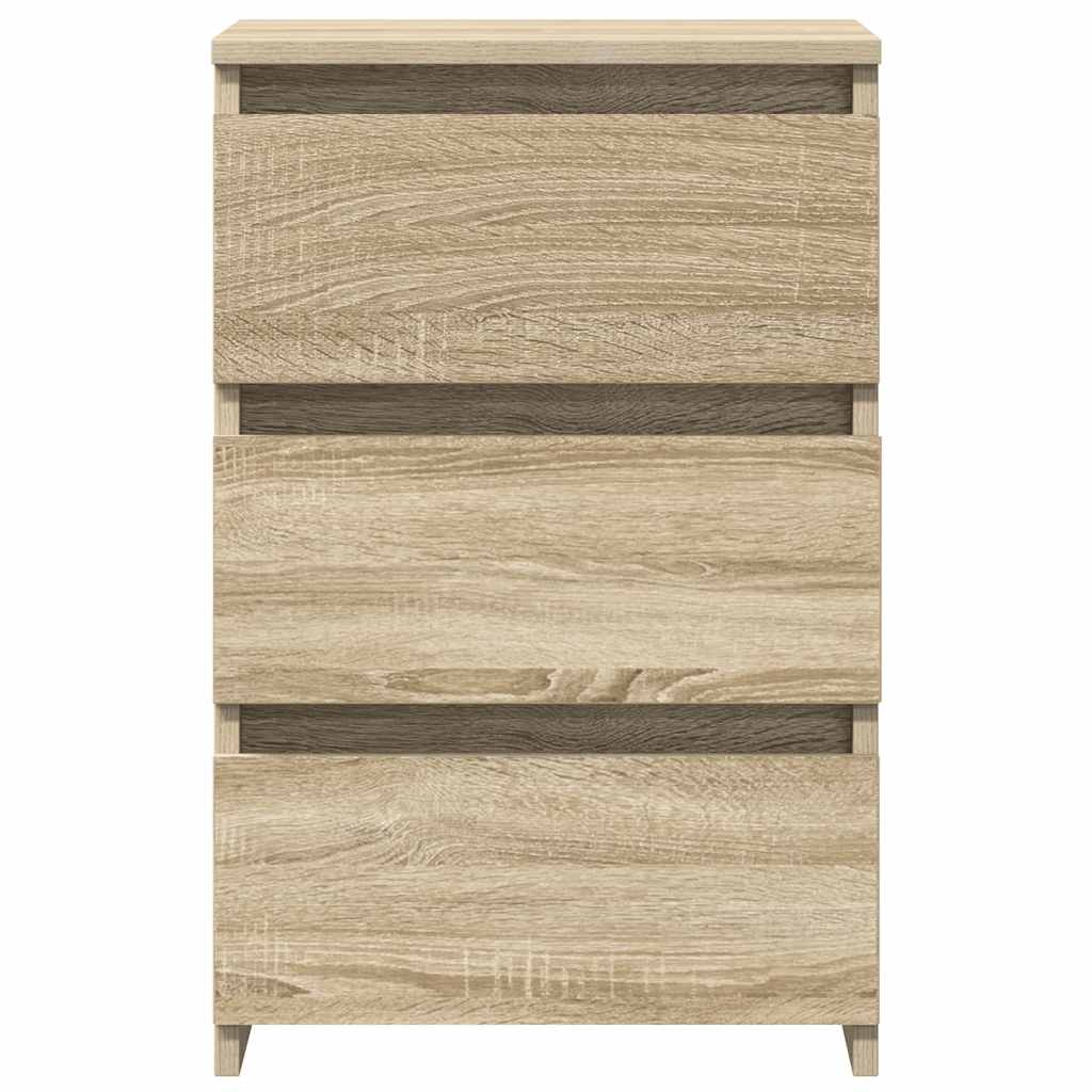 Tables de chevet 2pcs chêne sonoma 40x35x62,5cm bois ingénierie - XIOS