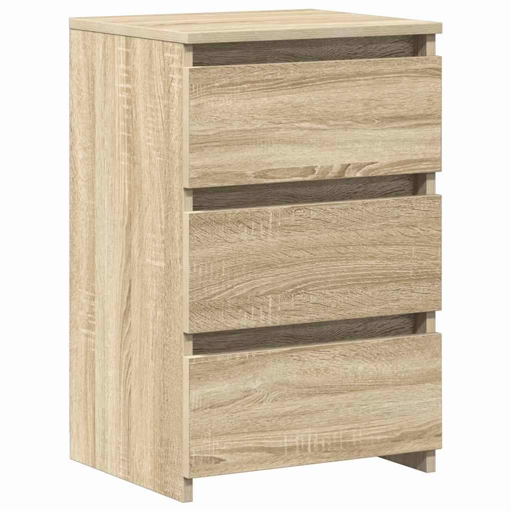 Tables de chevet 2pcs chêne sonoma 40x35x62,5cm bois ingénierie - XIOS