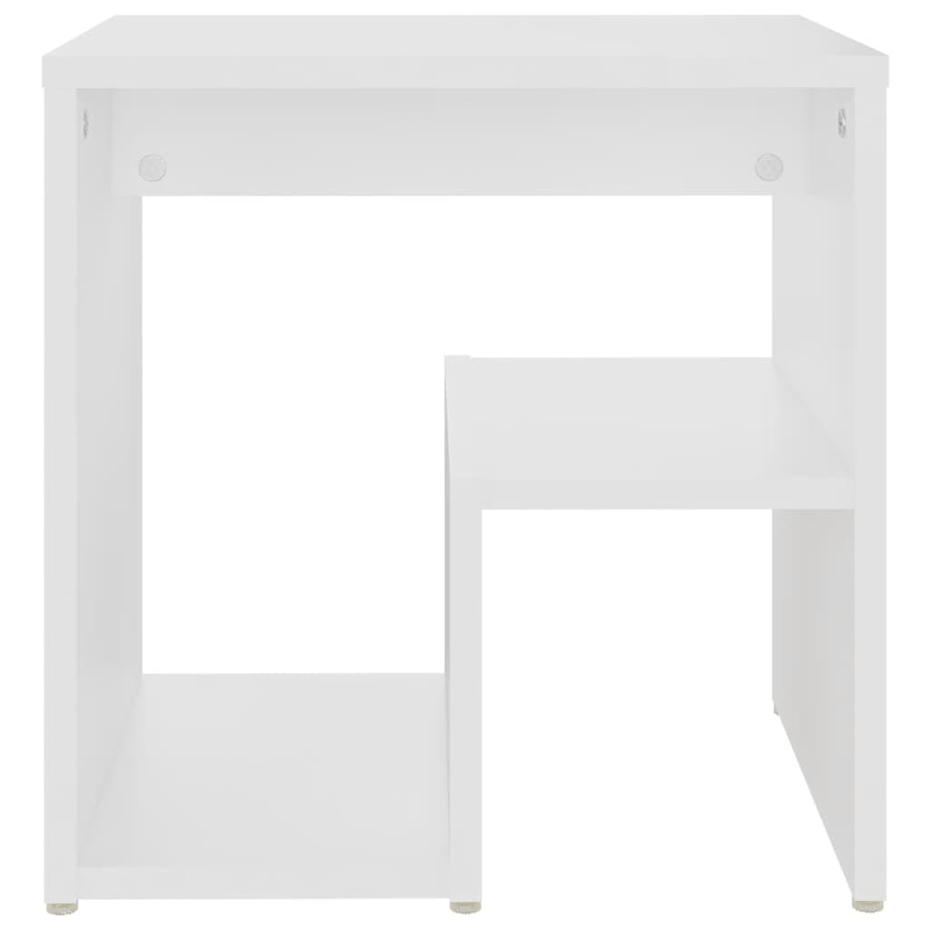 Tables de chevet 2 pcs blanc 40x30x40 cm bois d'ingénierie - XIOS