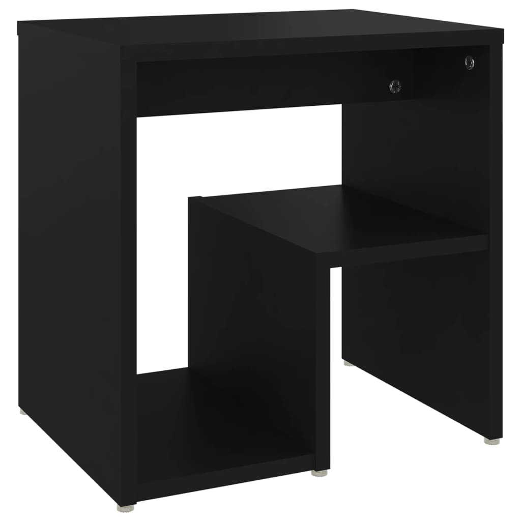 Tables de chevet 2 pcs noir 40x30x40 cm bois d'ingénierie - XIOS