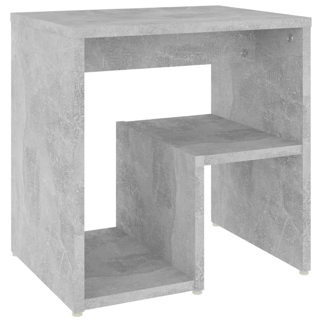 Tables de chevet 2 pcs gris béton 40x30x40 cm bois d'ingénierie - XIOS