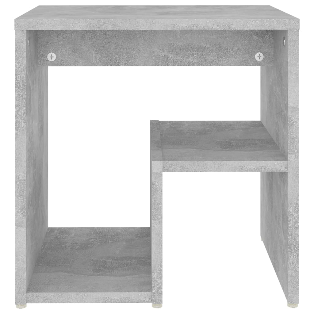 Tables de chevet 2 pcs gris béton 40x30x40 cm bois d'ingénierie - XIOS