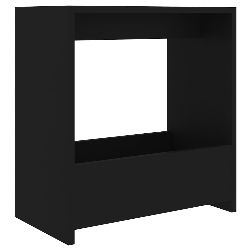Table d'appoint noir 50x26x50 cm bois d'ingénierie - XIOS