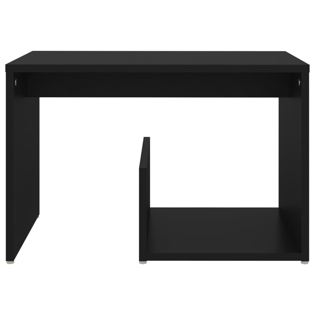 Table d'appoint noir 59x36x38 cm bois d'ingénierie - XIOS