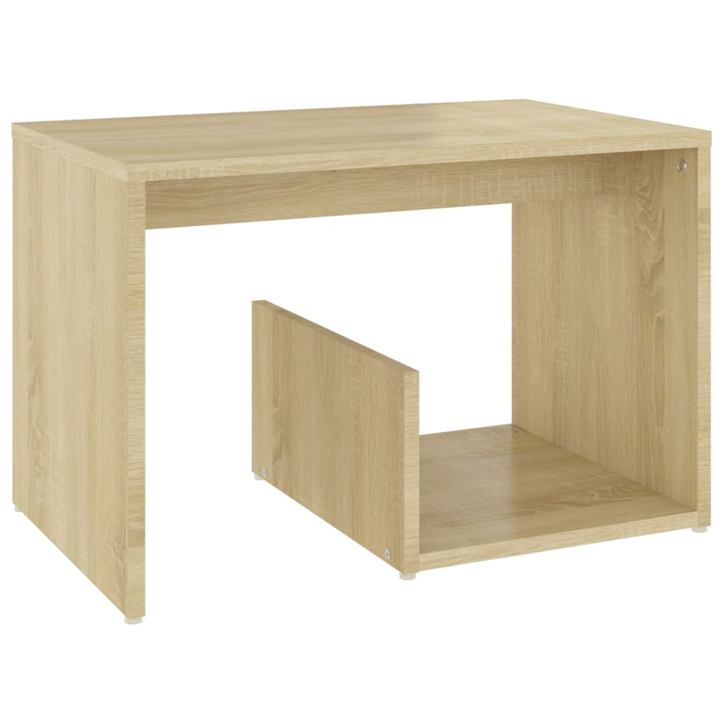 Table d'appoint chêne sonoma 59x36x38 cm bois d'ingénierie - XIOS