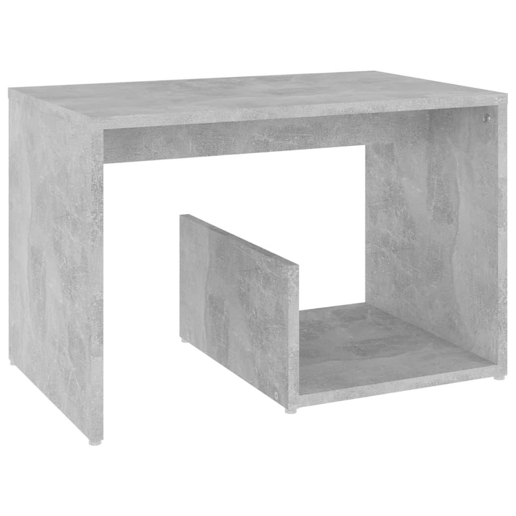 Table d'appoint Gris béton 59x36x38 cm Aggloméré - XIOS