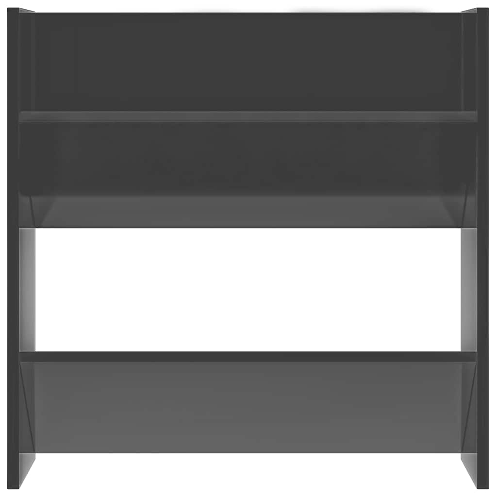 Armoires à chaussures murales 4 pcs gris brillant 60x18x60 cm - XIOS