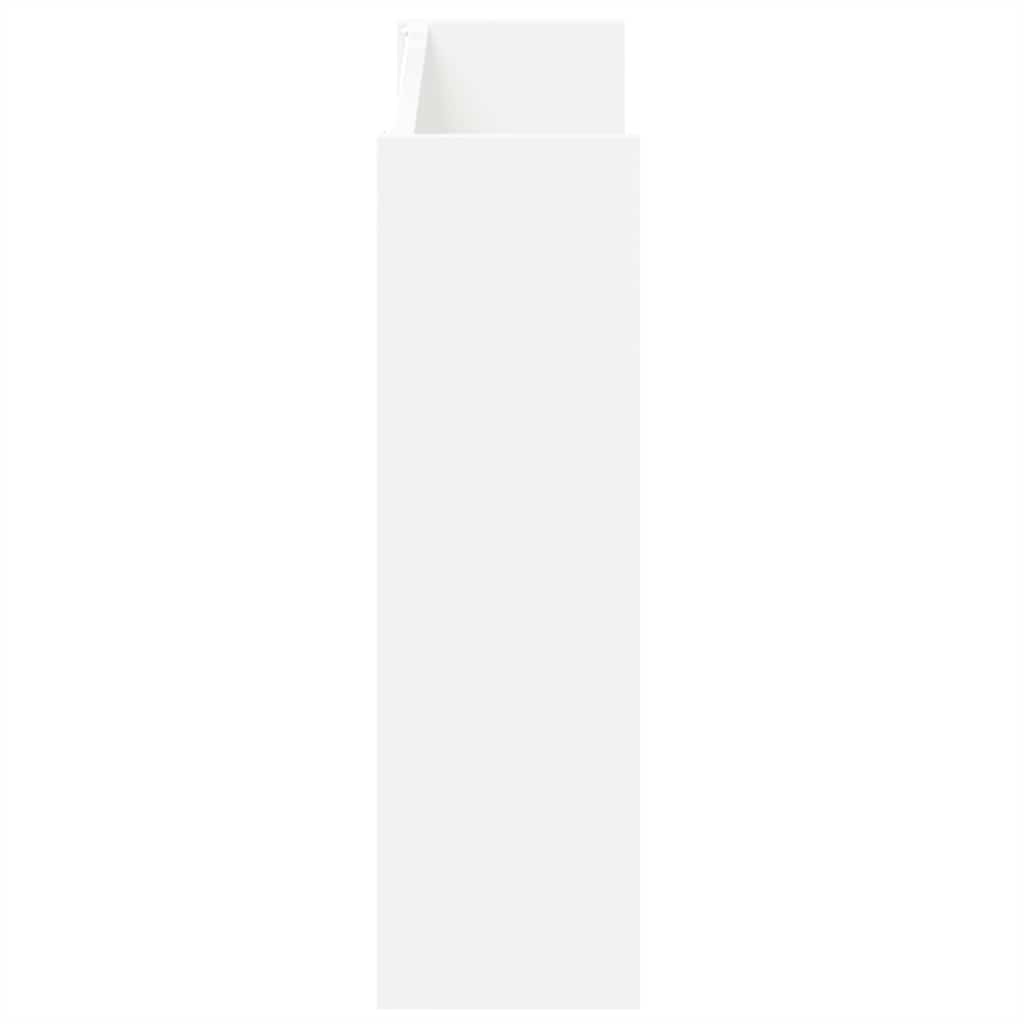 Armoires à chaussures murales 2 pcs Blanc 80x18x60 cm Aggloméré