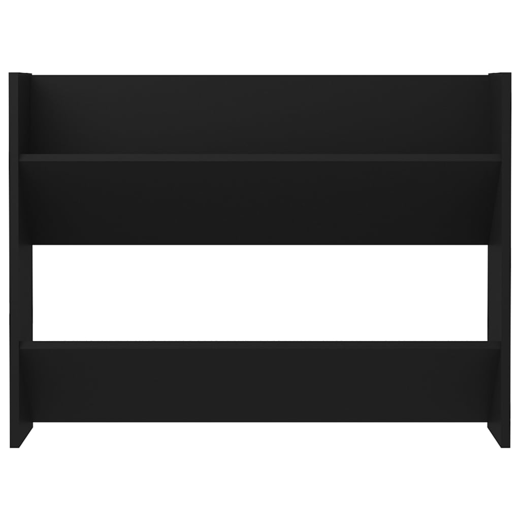 Armoire à chaussures murale Noir 80x18x60 cm Aggloméré - XIOS