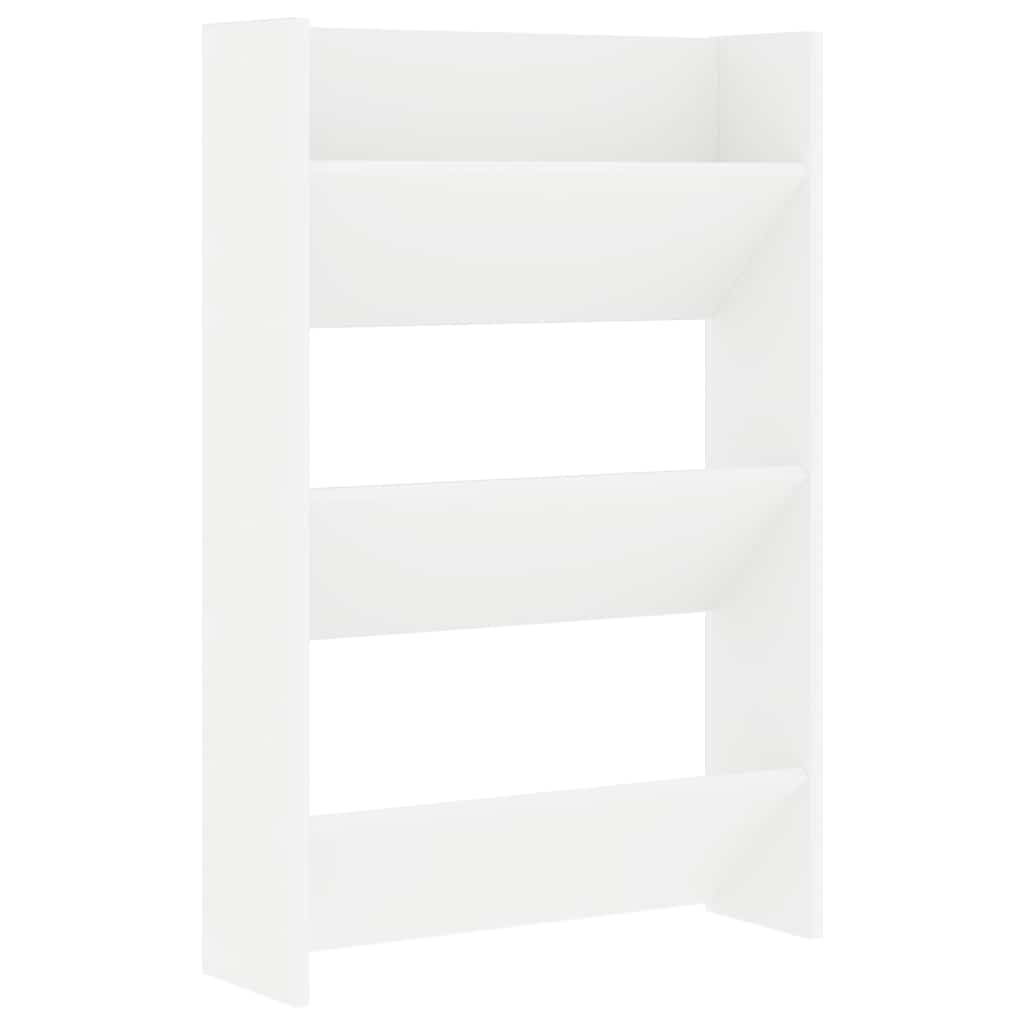 Armoires à chaussures murales 2 pcs Blanc 60x18x90 cm Aggloméré - XIOS