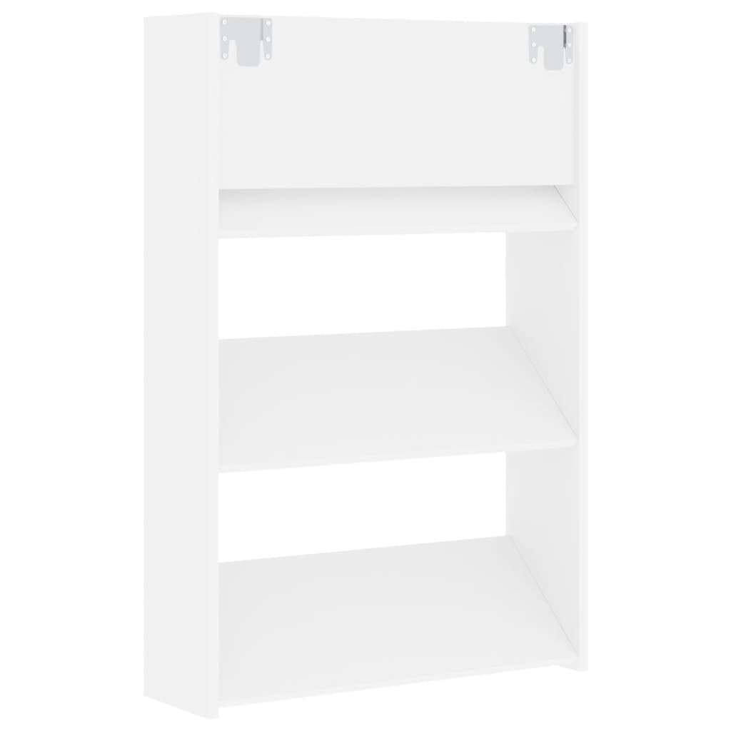 Armoires à chaussures murales 2 pcs Blanc 60x18x90 cm Aggloméré - XIOS