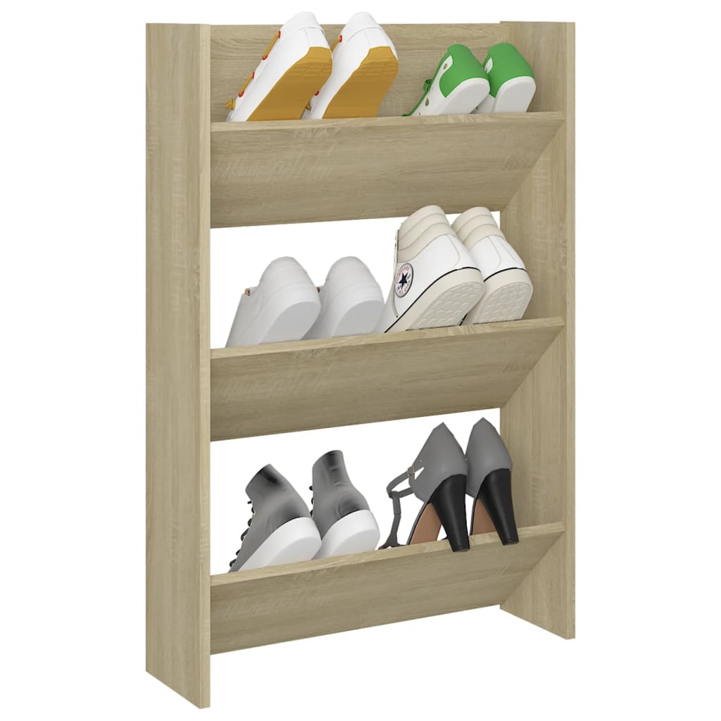 Armoire à chaussures murale Chêne Sonoma 60x18x90 cm Aggloméré - XIOS