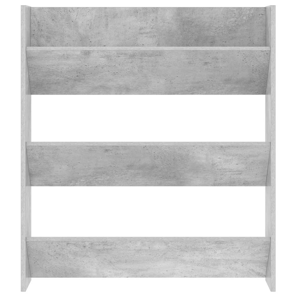 Armoire à chaussures murale Gris béton 80x18x90 cm Aggloméré - XIOS