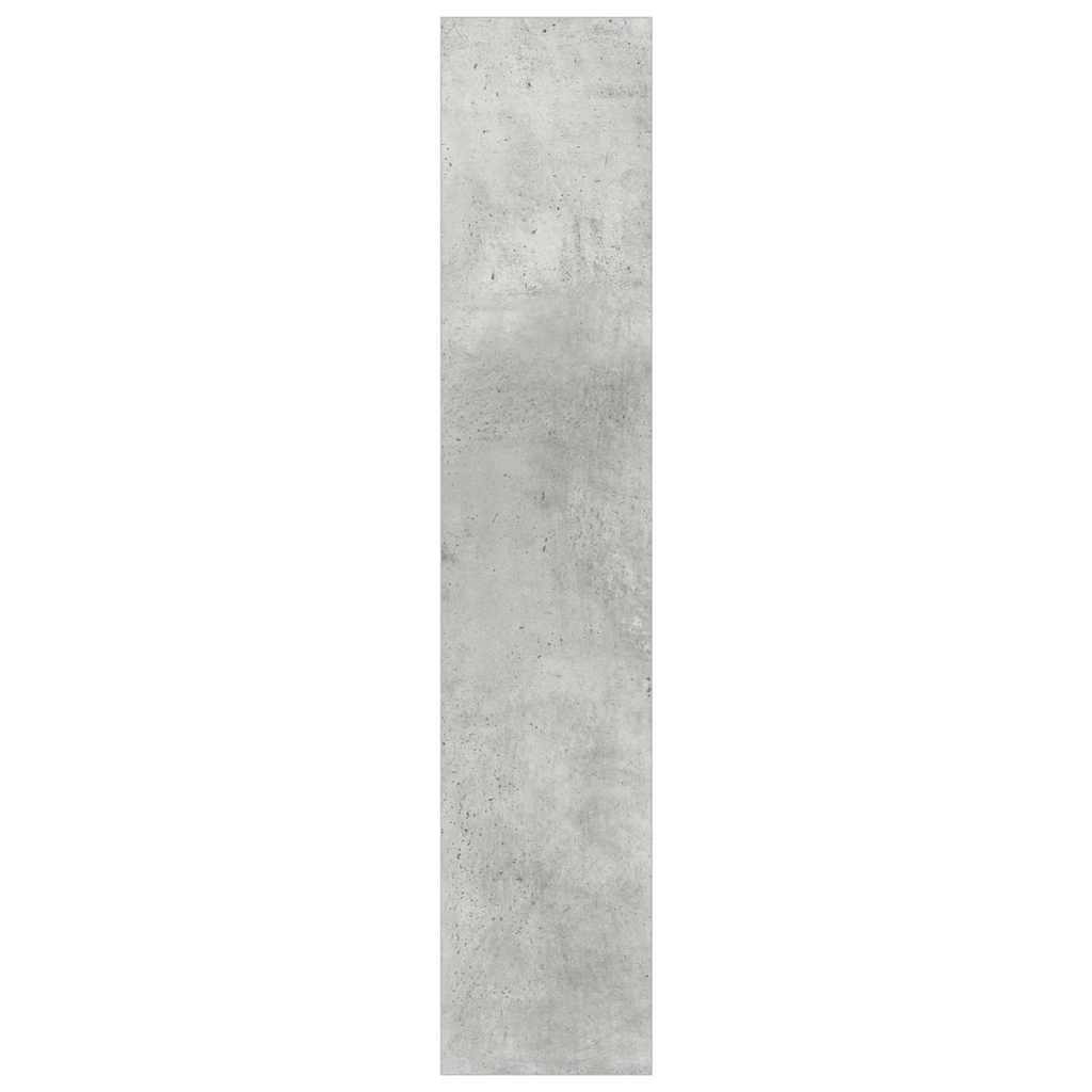 Armoire à chaussures murale Gris béton 80x18x90 cm Aggloméré - XIOS