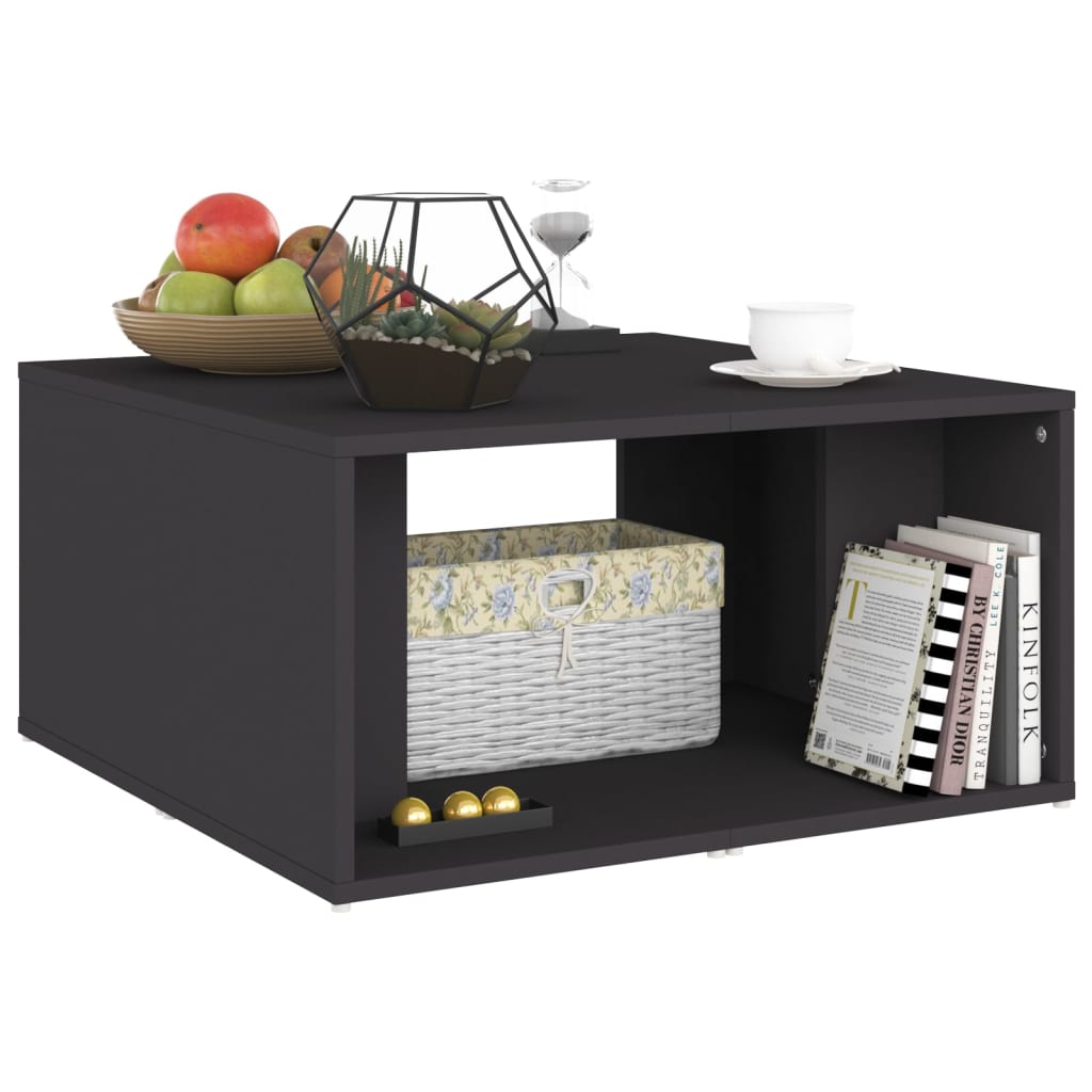 Tables basses 4 pcs gris 33x33x33 cm bois d'ingénierie - XIOS