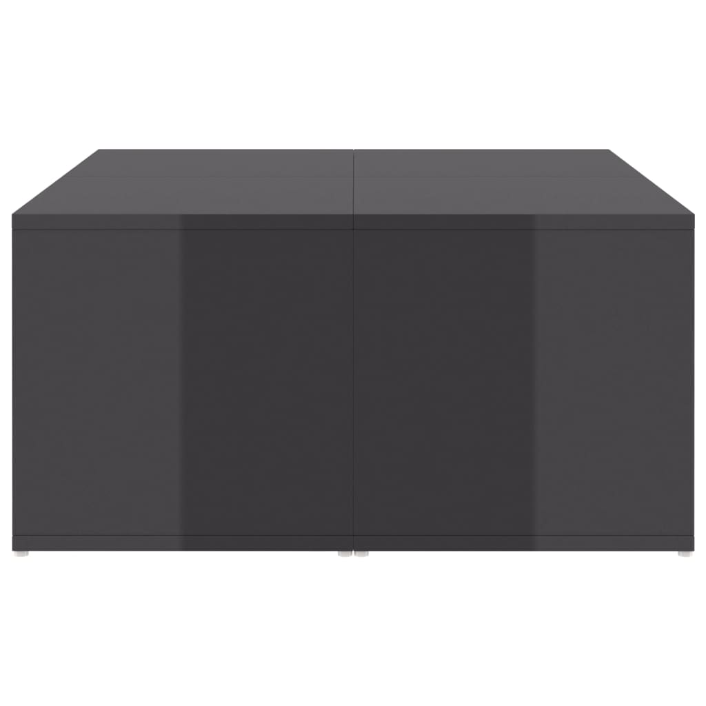 Tables basses 4 pcs gris brillant 33x33x33 cm bois d'ingénierie - XIOS