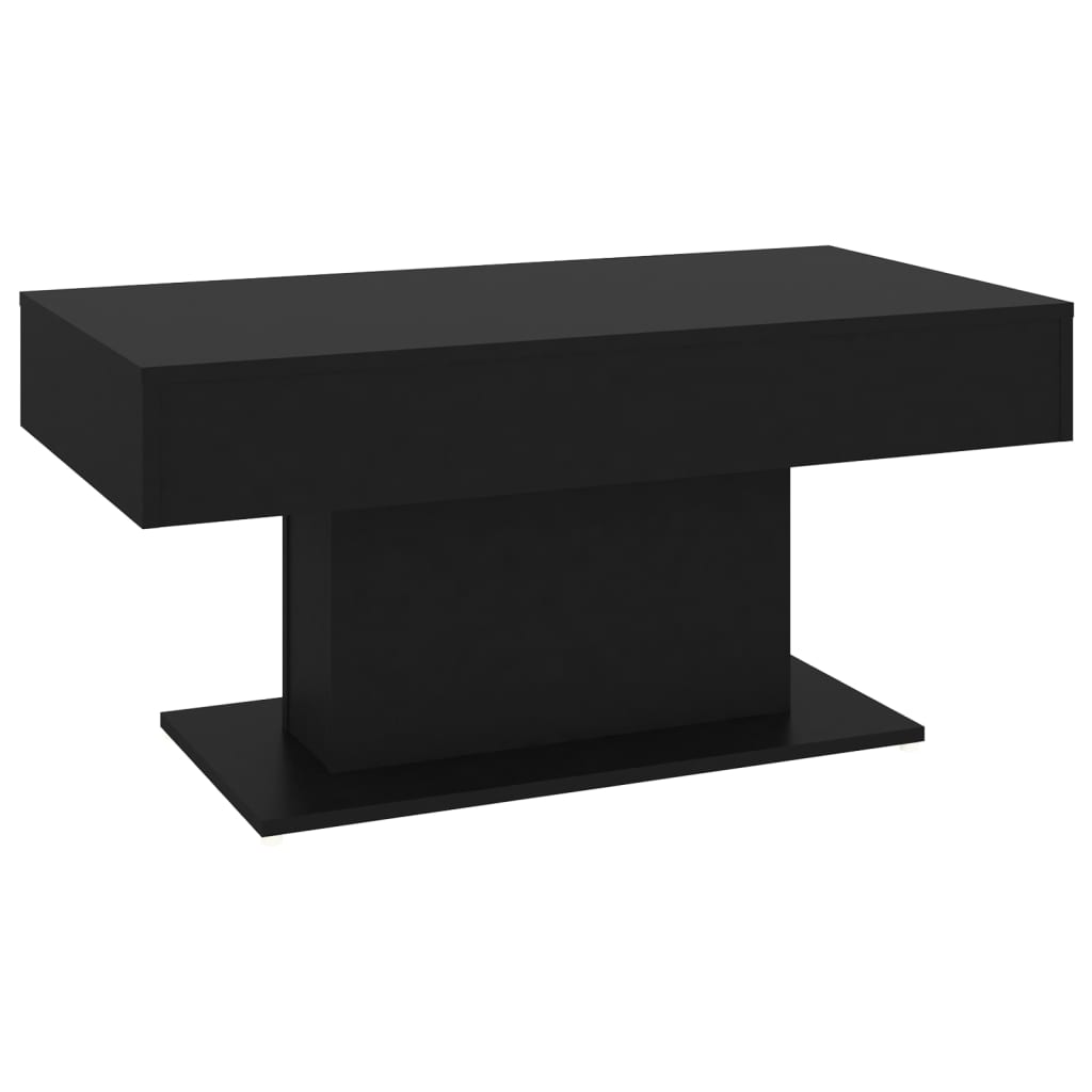 Table basse noir 96x50x45 cm bois d'ingénierie - XIOS
