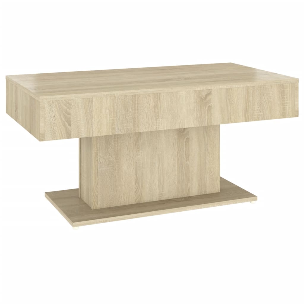 Table basse chêne sonoma 96x50x45 cm bois d'ingénierie - XIOS