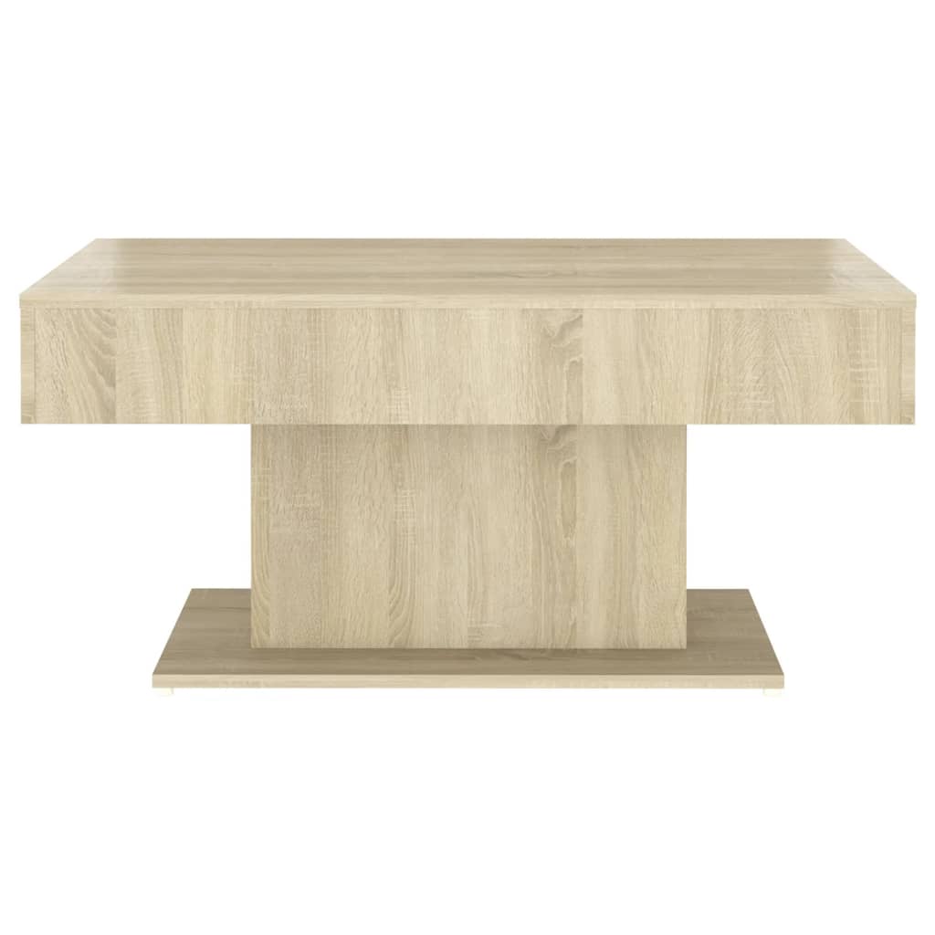 Table basse chêne sonoma 96x50x45 cm bois d'ingénierie - XIOS