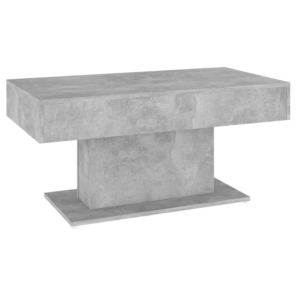 Table basse gris béton 96x50x45 cm bois d'ingénierie - XIOS