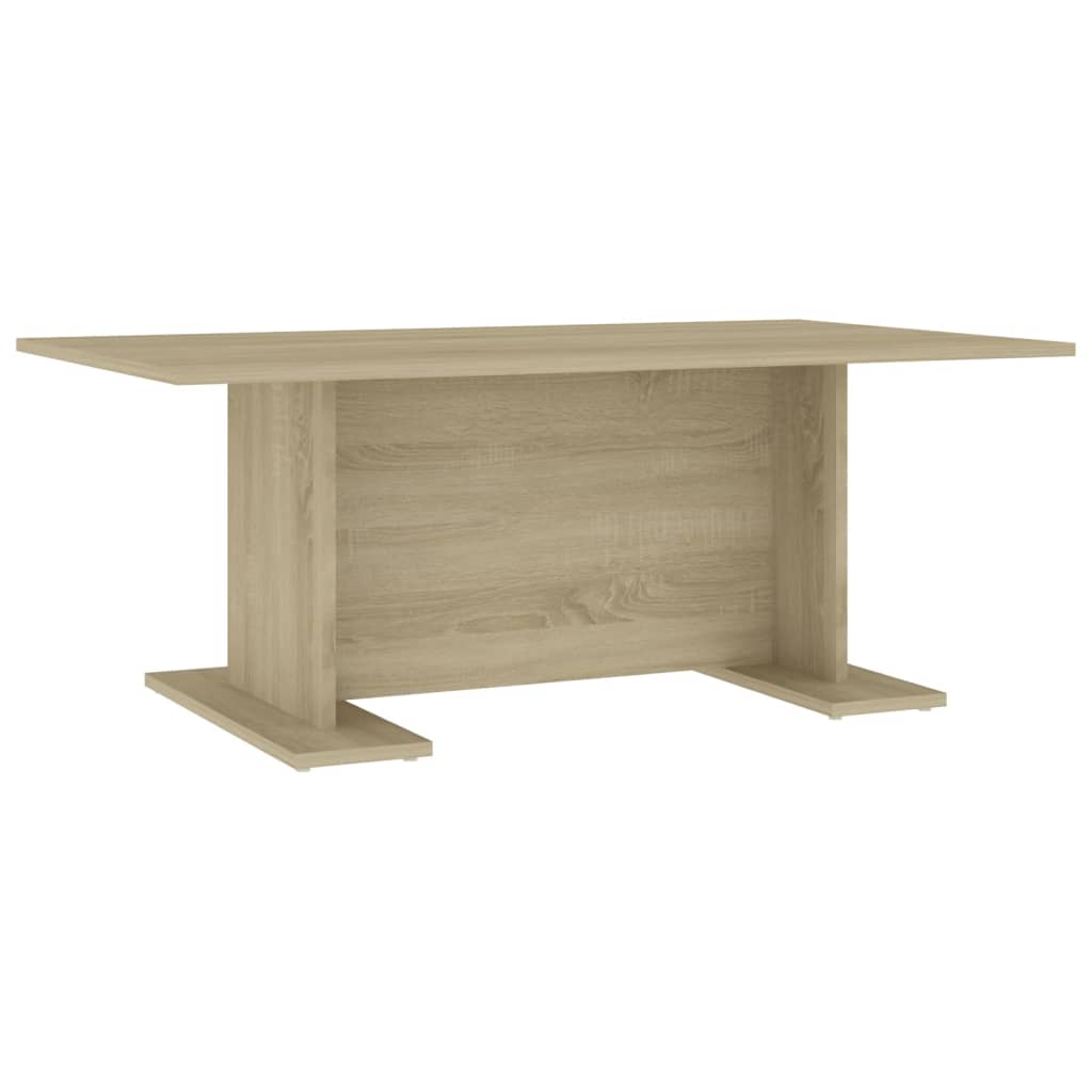 Table basse chêne sonoma 103,5x60x40 cm bois d'ingénierie - XIOS
