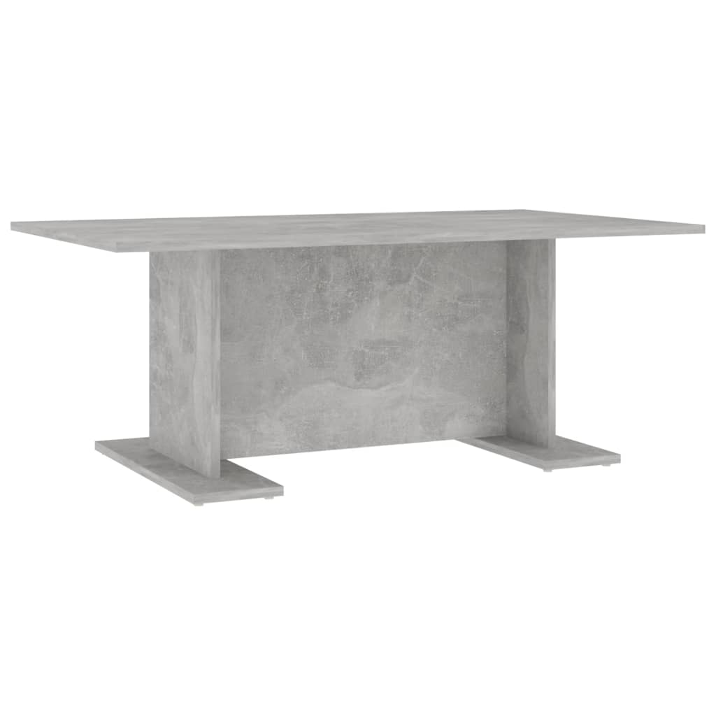 Table basse gris béton 103,5x60x40 cm bois d'ingénierie - XIOS