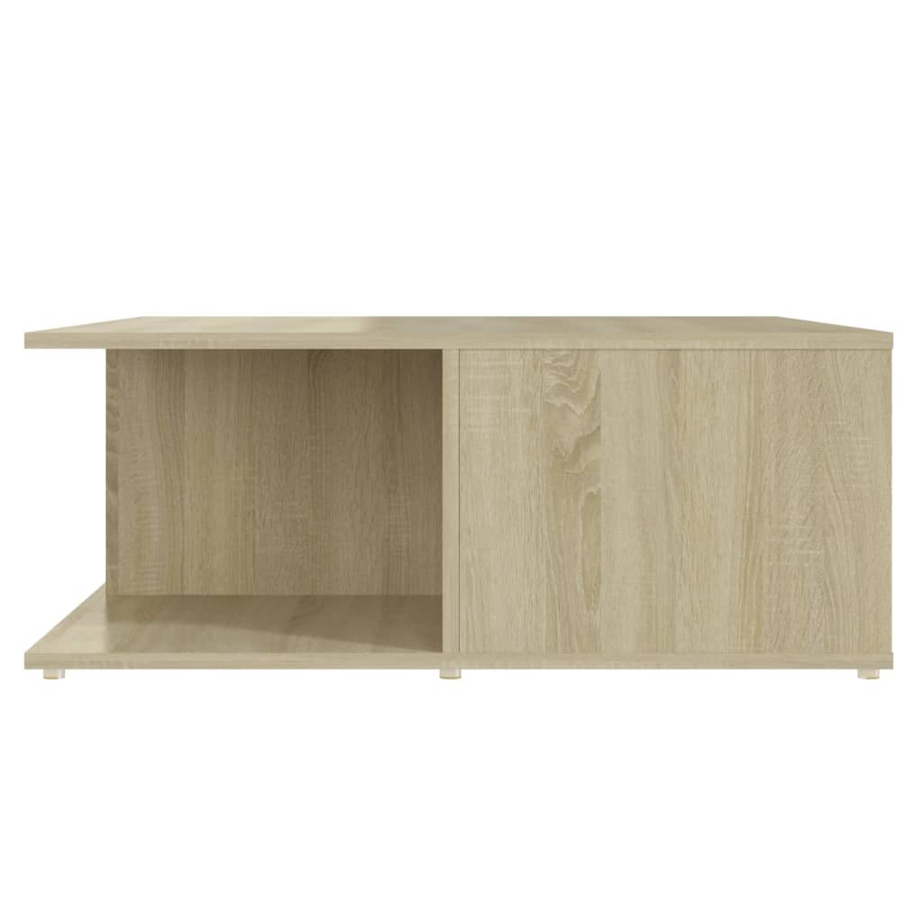Table basse chêne sonoma 80x80x31 cm bois d'ingénierie - XIOS