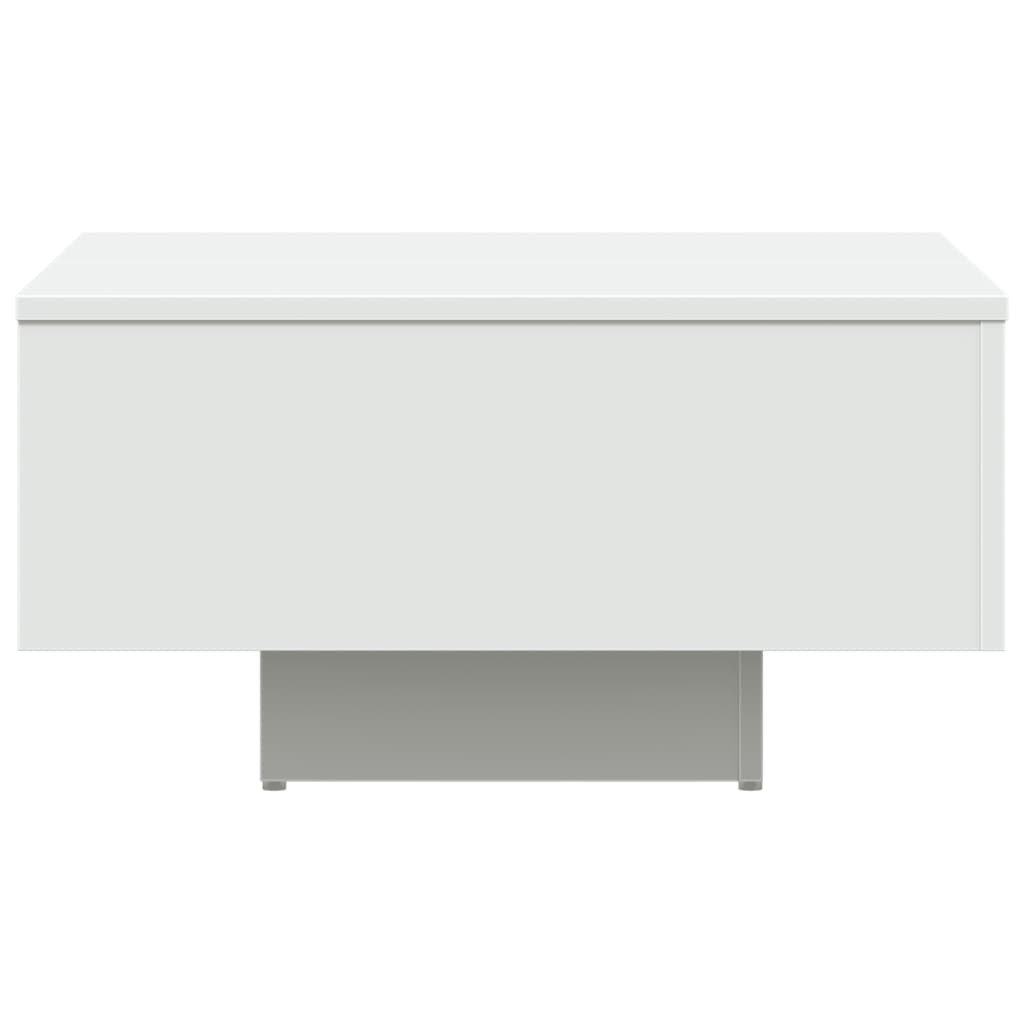 Table basse blanc 60x60x31,5 cm bois d'ingénierie - XIOS