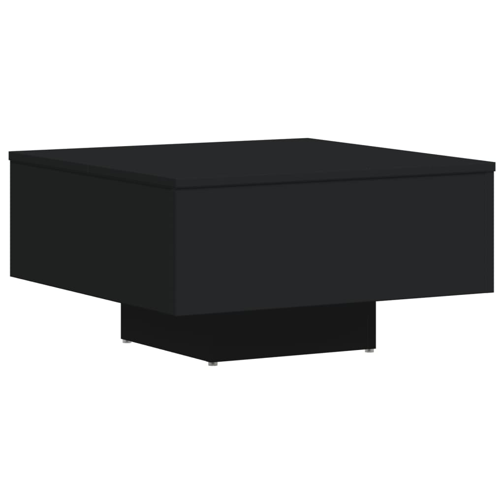 Table basse noir 60x60x31,5 cm bois d'ingénierie - XIOS