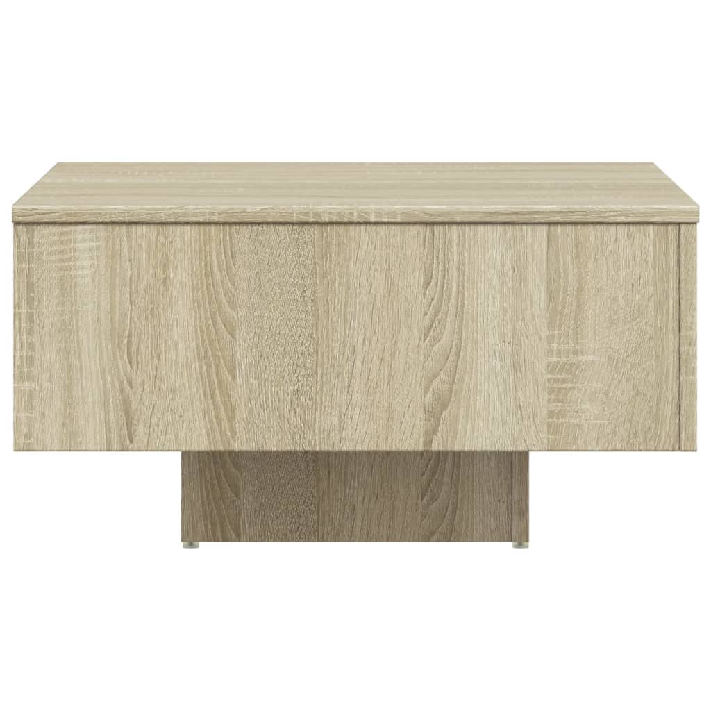 Table basse chêne sonoma 60x60x31,5 cm bois d'ingénierie - XIOS