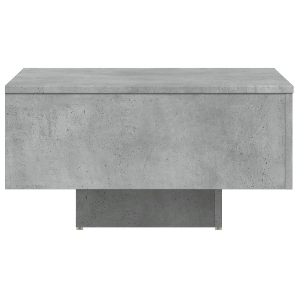 Table basse gris béton 60x60x31,5 cm bois d'ingénierie - XIOS
