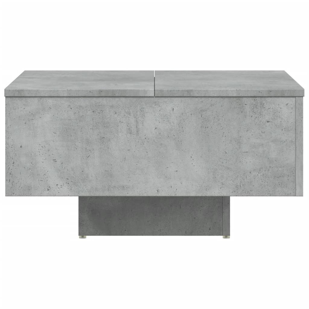 Table basse gris béton 60x60x31,5 cm bois d'ingénierie - XIOS