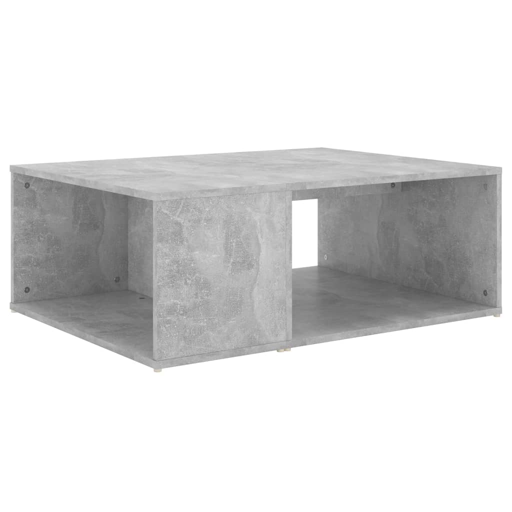 Table basse gris béton 90x67x33 cm bois d'ingénierie - XIOS