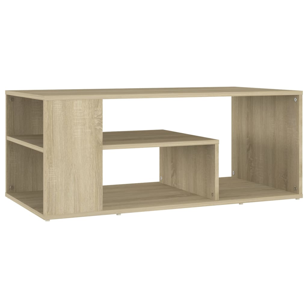 Table basse chêne sonoma 100x50x40 cm bois d'ingénierie - XIOS