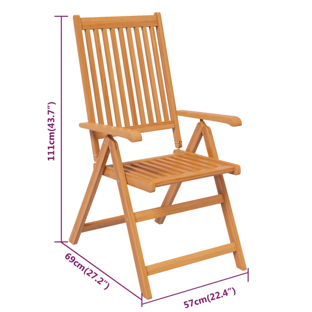 Ensemble à manger de jardin 5 pcs Bois d'acacia massif 150-200 cm