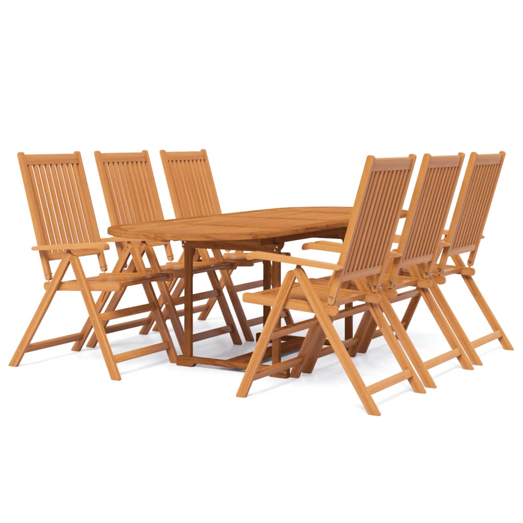 Ensemble à manger de jardin 7 pcs Bois d'acacia massif 160-240 cm - XIOS