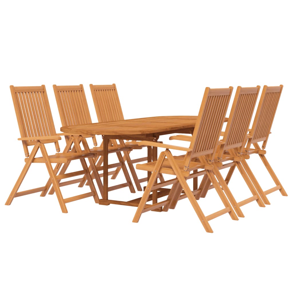 Ensemble à manger de jardin 7 pcs Bois d'acacia massif 160-240 cm - XIOS