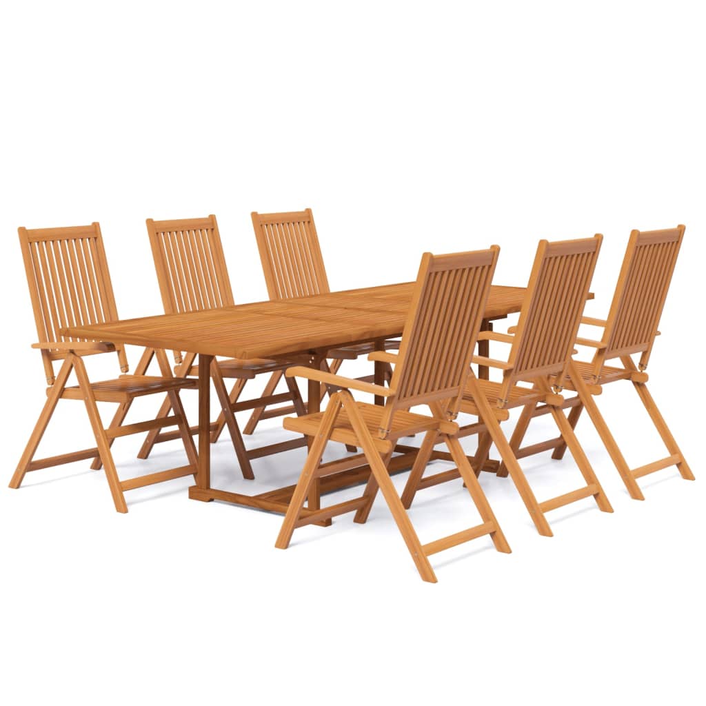 Ensemble à manger de jardin 7 pcs Bois d'acacia massif 160-240 cm - XIOS
