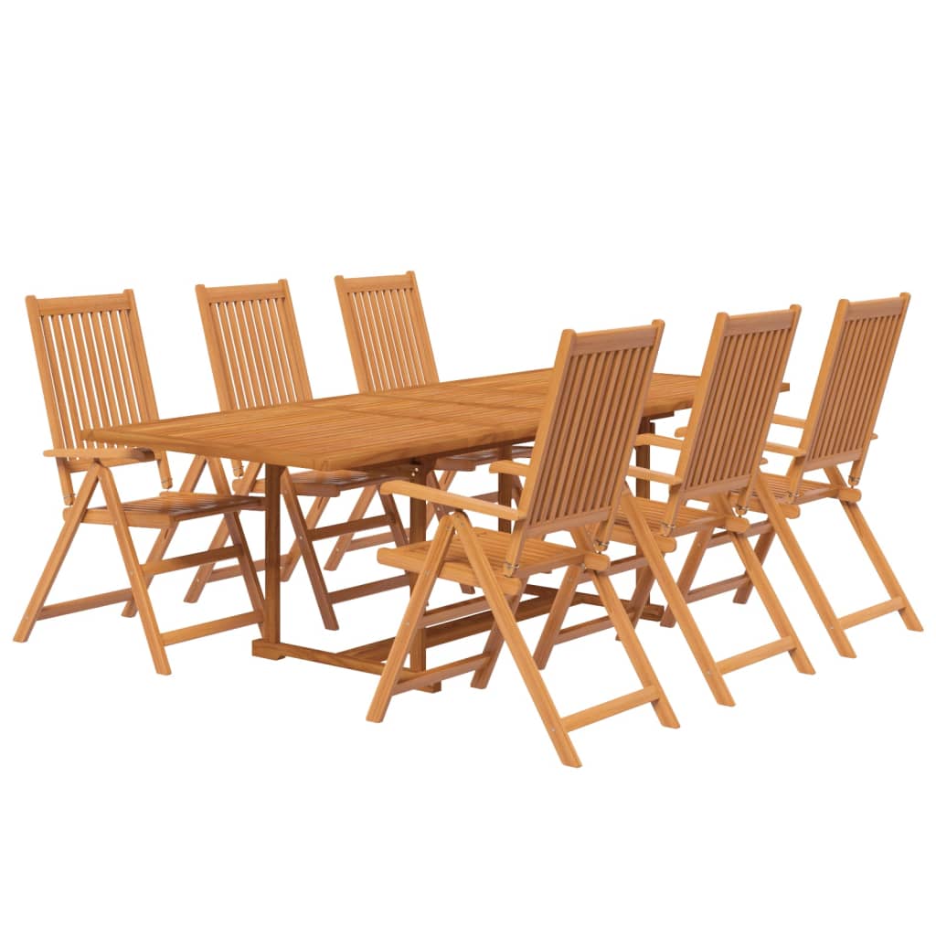 Ensemble à manger de jardin 7 pcs Bois d'acacia massif 160-240 cm - XIOS