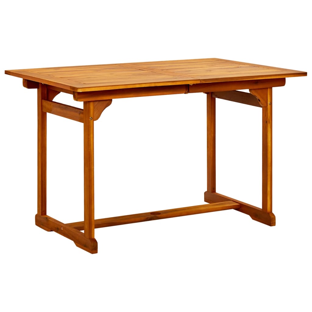 Ensemble à manger de jardin 7 pcs Bois d'acacia massif 120-170 cm