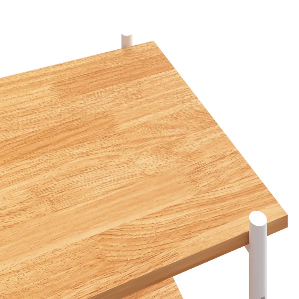 Étagère à 5 niveaux blanc et chêne 80x40x163 cm - XIOS