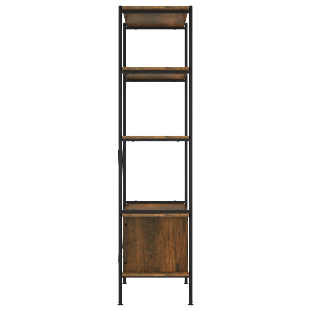 Étagère à 5 niveaux armoire 80x40x163cm Acier bois d'ingénierie - XIOS