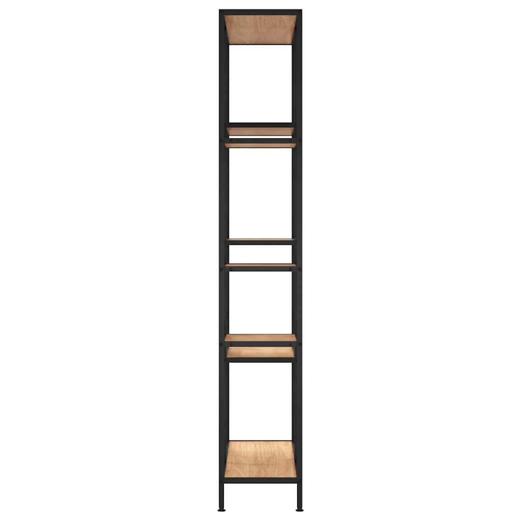 Étagère à livres 80x30x180 cm Acier et bois d'ingénierie - XIOS