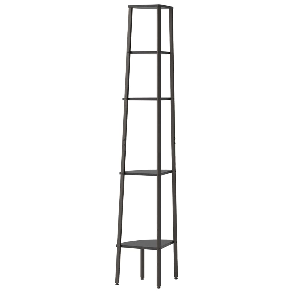 Étagère d'angle 5 niveaux Noir 45,5x31,5x180 cm - XIOS