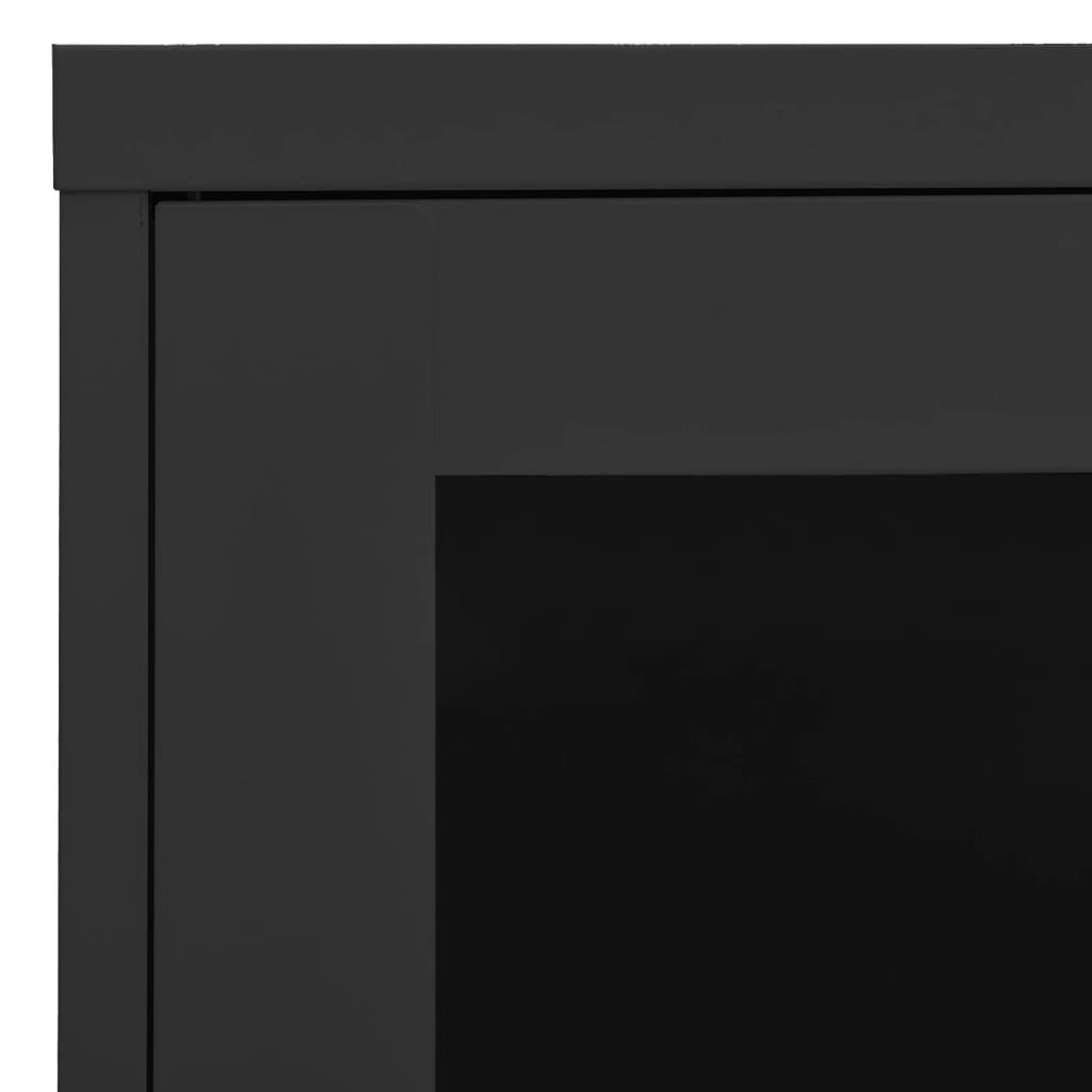 Armoire de bureau Anthracite 90x40x70 cm Acier - XIOS