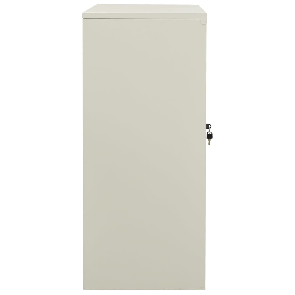 Armoire de bureau Gris clair 90x40x90 cm Acier - XIOS