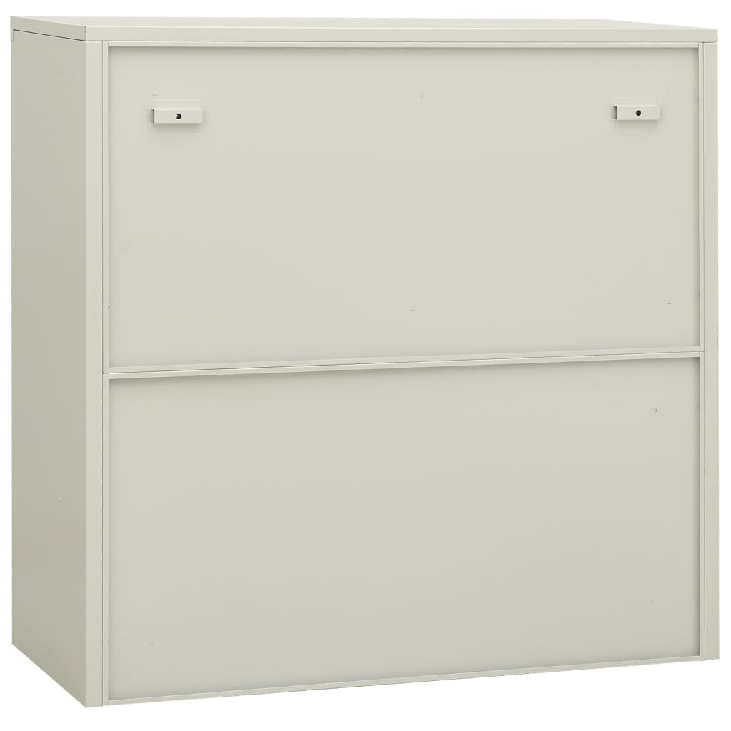 Armoire de bureau Gris clair 90x40x90 cm Acier - XIOS