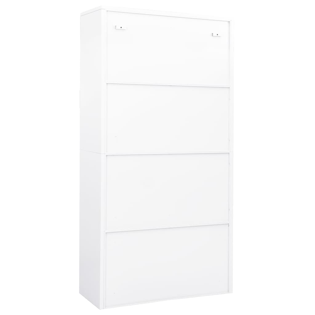 Armoire de bureau Blanc 90x40x180 cm Acier - XIOS
